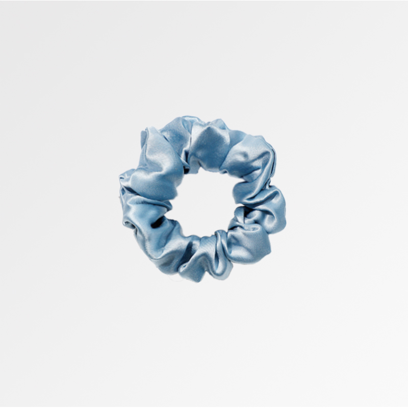 Sky Blue Midi scrunchies 1pc, 3.5cm