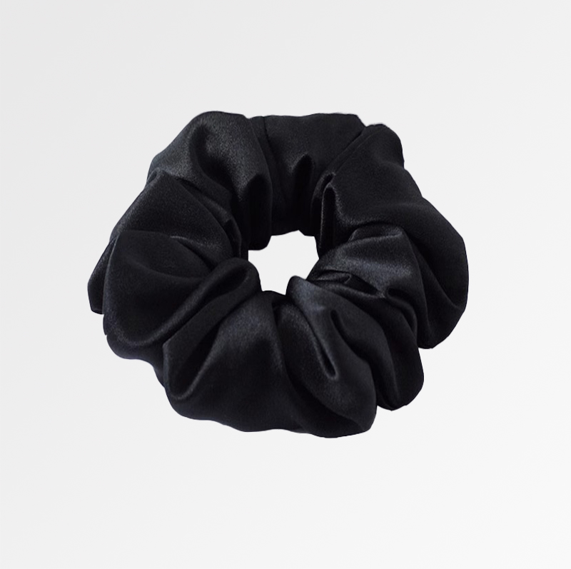 Black Large scrunchies 1pc, 6cm