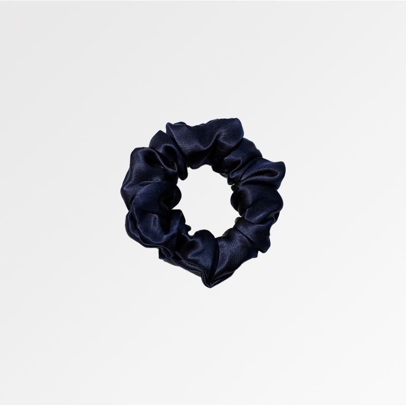 Navy Midi scrunchies 1pc, 3.5cm