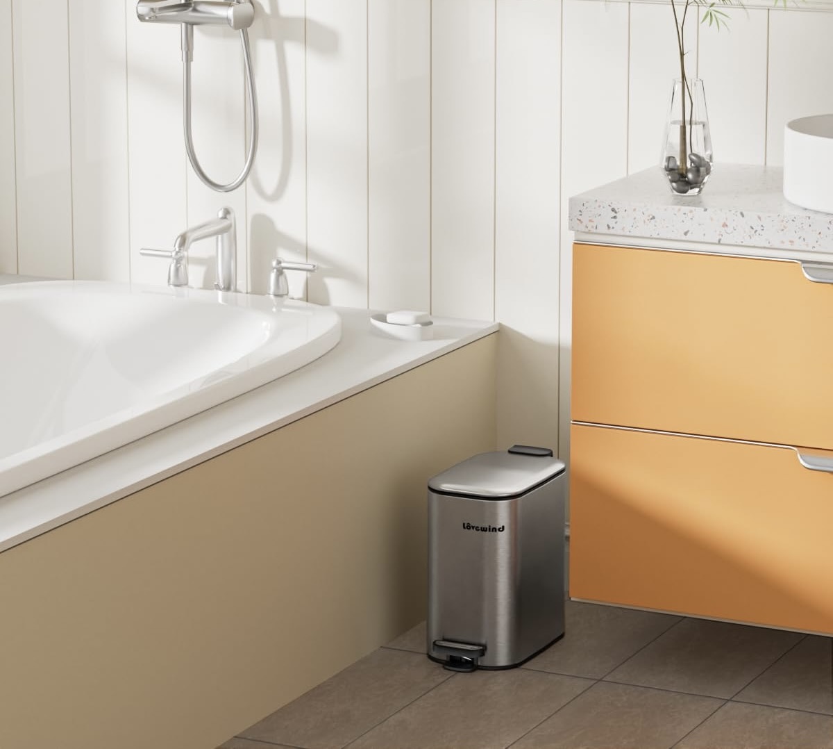 Bathroom Rubbish Bin 