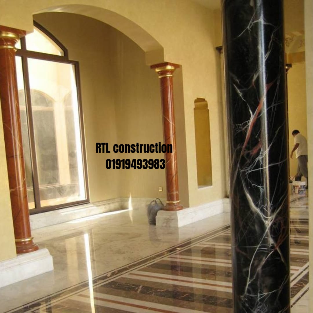 Decorative painting  Marble Pillar