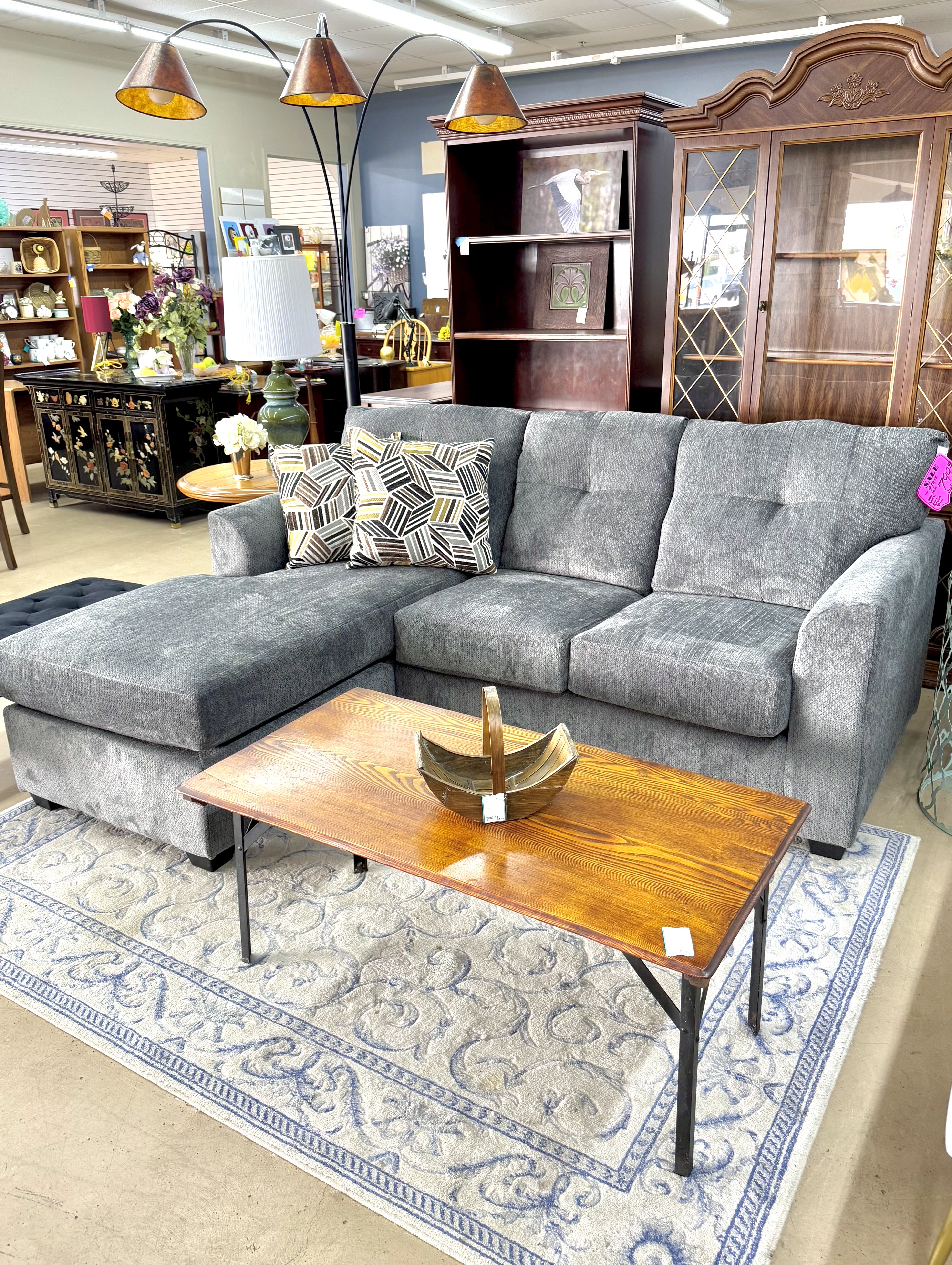 Modern Gray Sectional Sofa