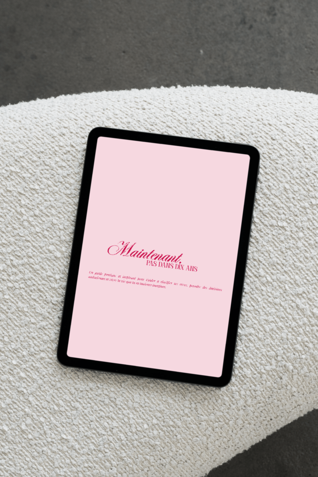 Maintenant, pas dans dix ans