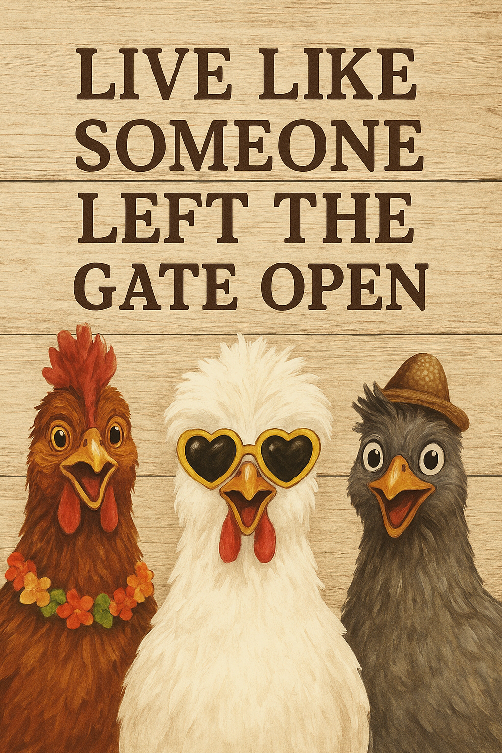 Funny Chicken Wall Art