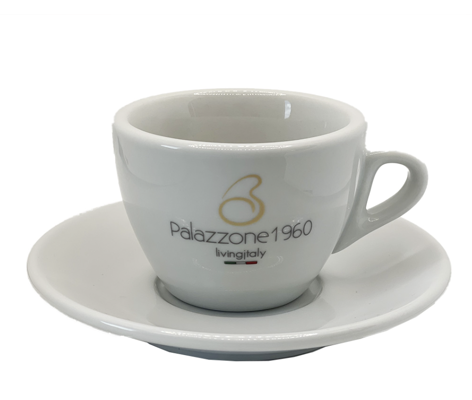 Small Cappuccino Cups and Plate Set