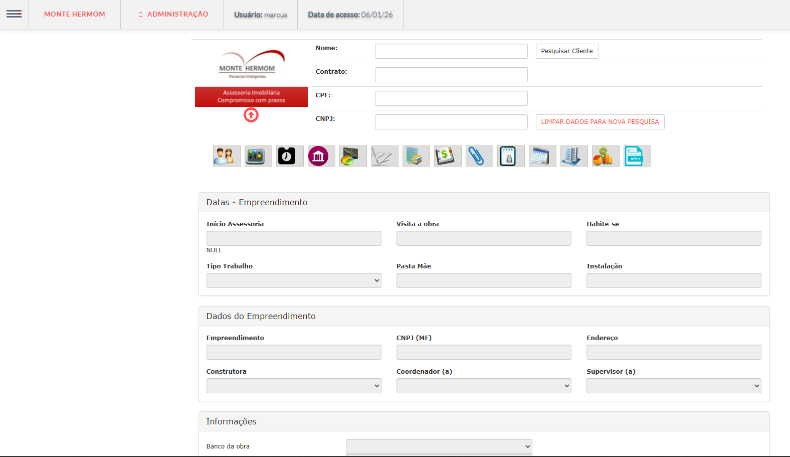 Sistema de Gestão De Créditos Imobiliários Avulso e Repasse