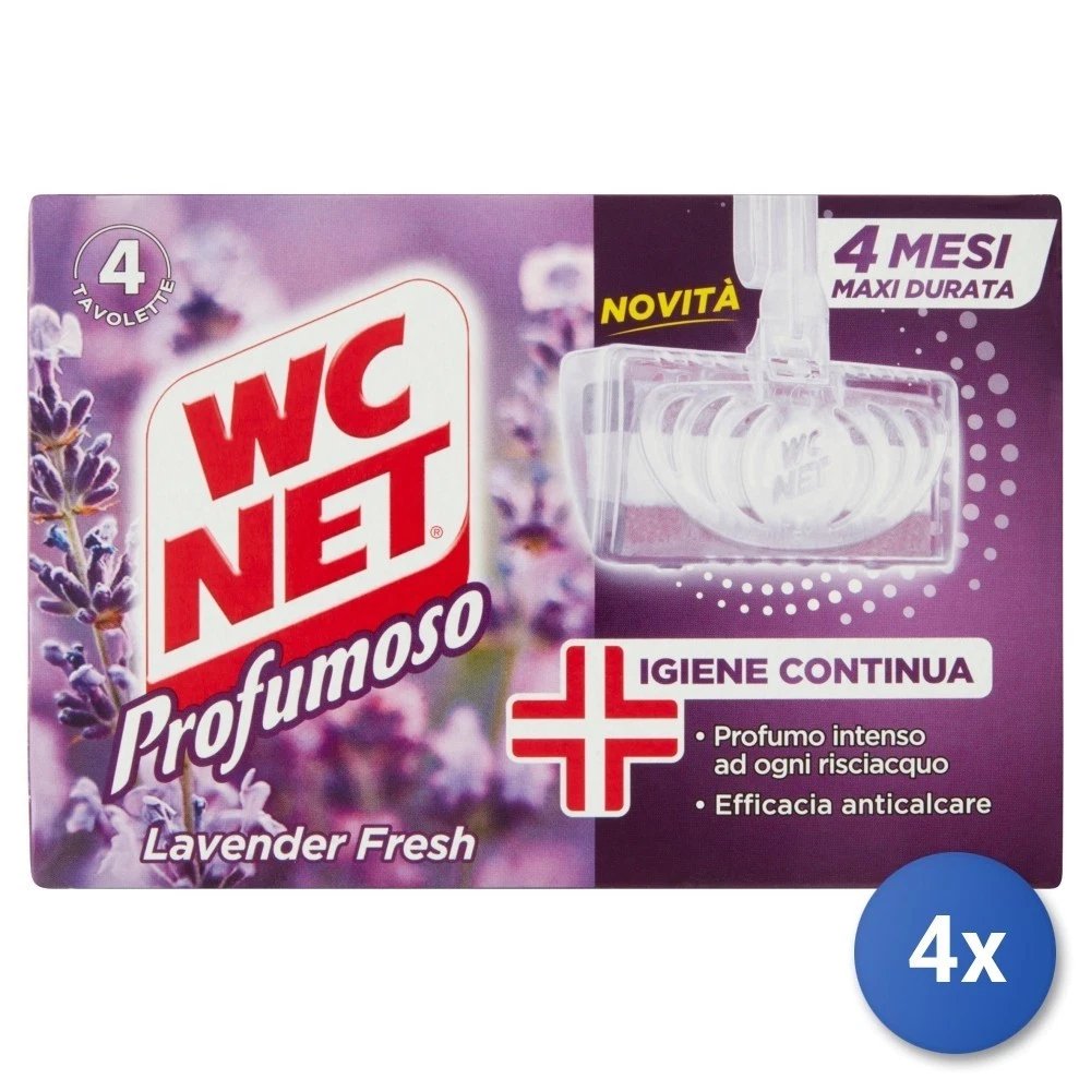WC NET tualeto gaiviklis Lavender Fresh 4vnt.
