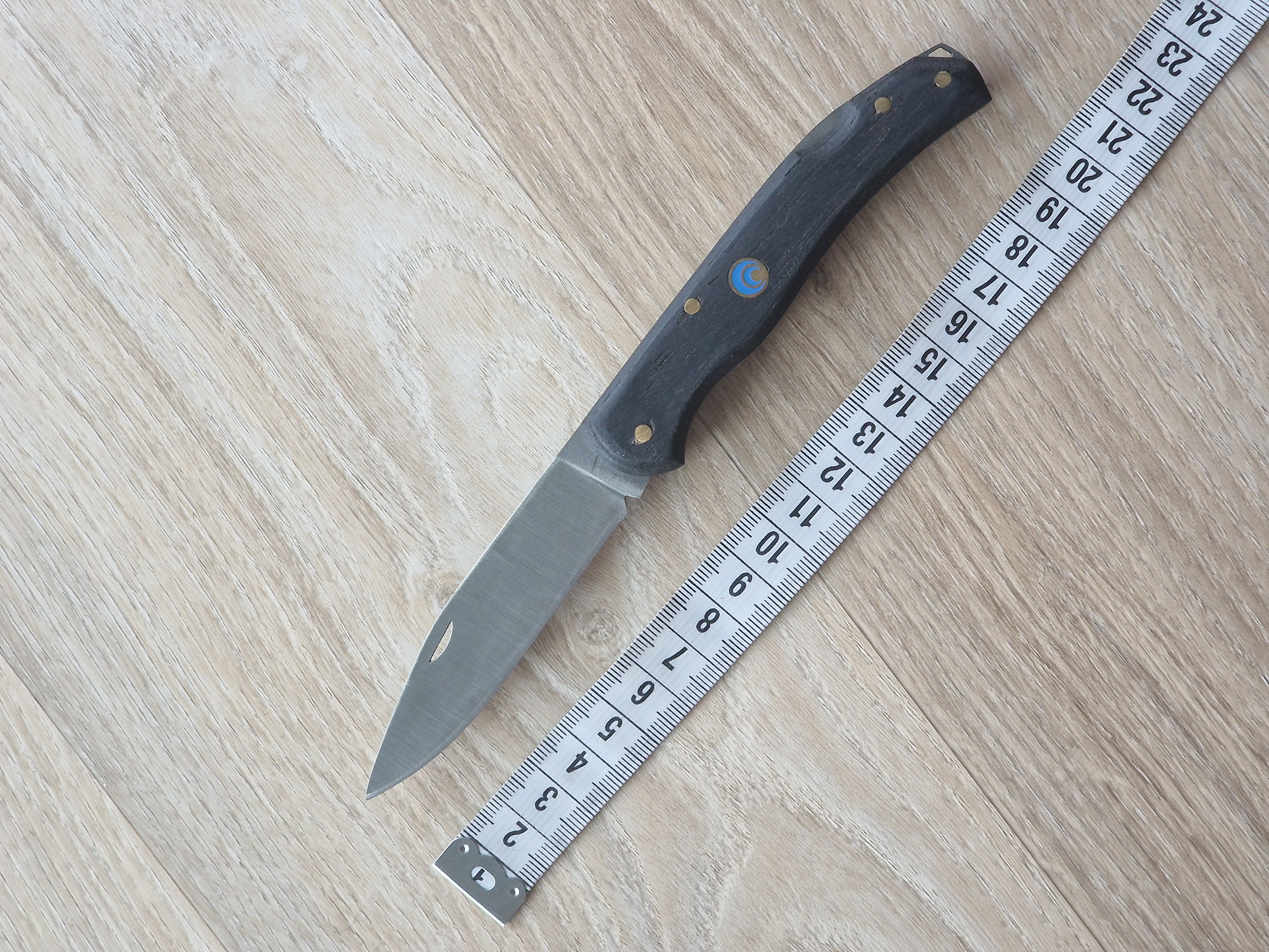 Handmade Pocket Knife with 4116 Steel & Handmade Sheath (20 cm)