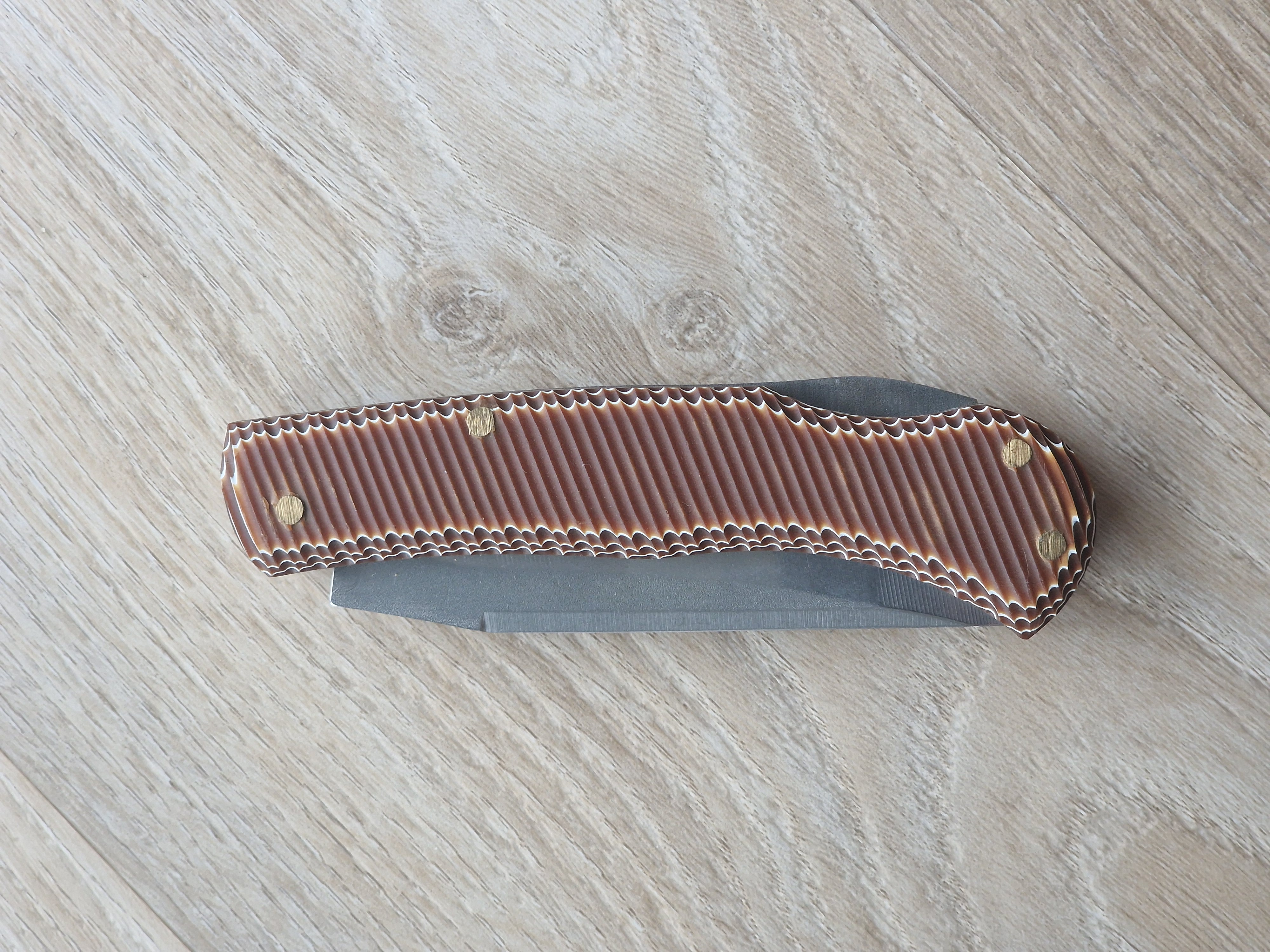 Handmade Pocket Knife with Verzalit Handle & 4034 Steel (19 cm)