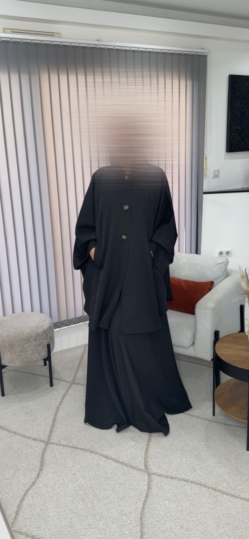 Ensemble jupe & cape à capuche