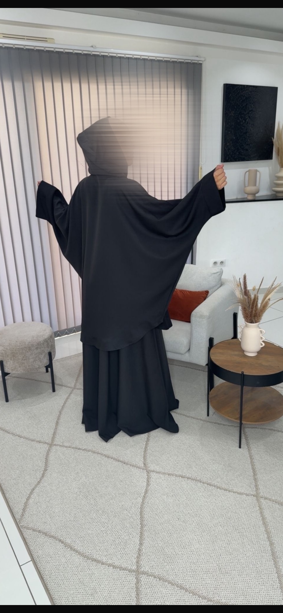 Ensemble jupe & cape à capuche