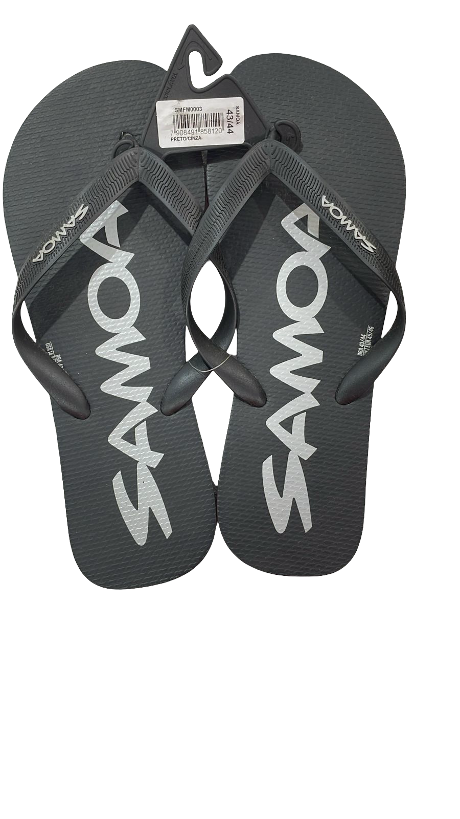 Chinelo Samoa Estampa Preta