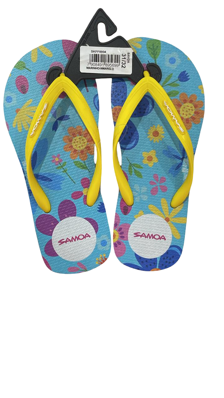 Chinelo feminino Samoa estampado