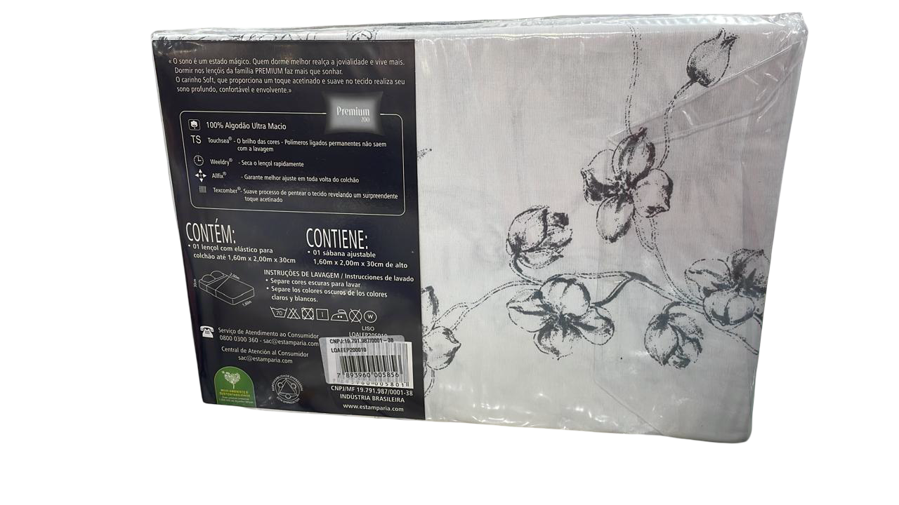 Lençol avulso queen c/ elastico 