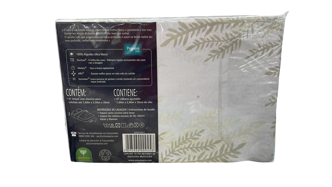 Lençol avulso queen c/ elastico 