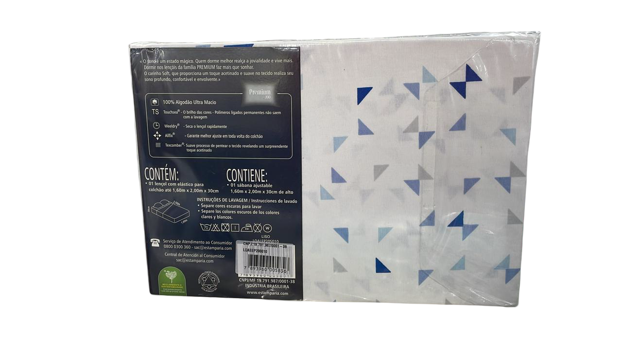 Lencol avulso queen c/ elástico 