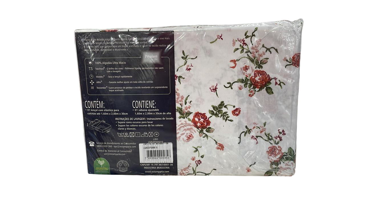 Lençol avulso queen c/ elastico 