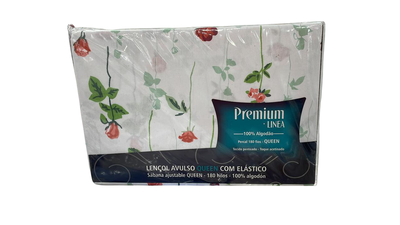 Lençol avulso queen c/ elástico 