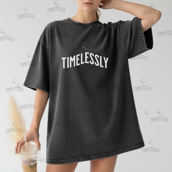 Comfort Colors C1717 Pepper T-Shirt Lifestyle Mockup | Front View