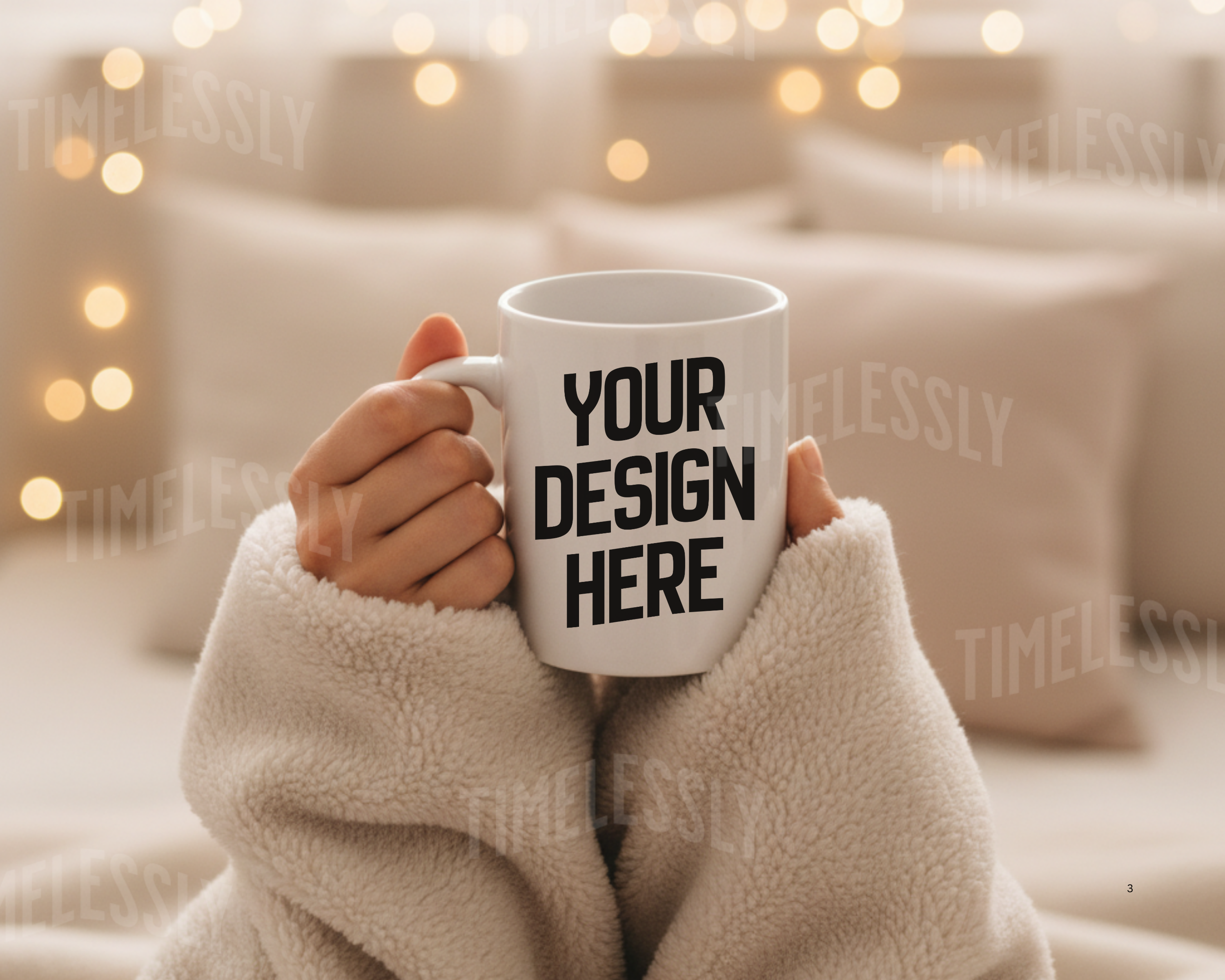 White Mug in Hand Mockup | Soft Natural Light | Instant Download