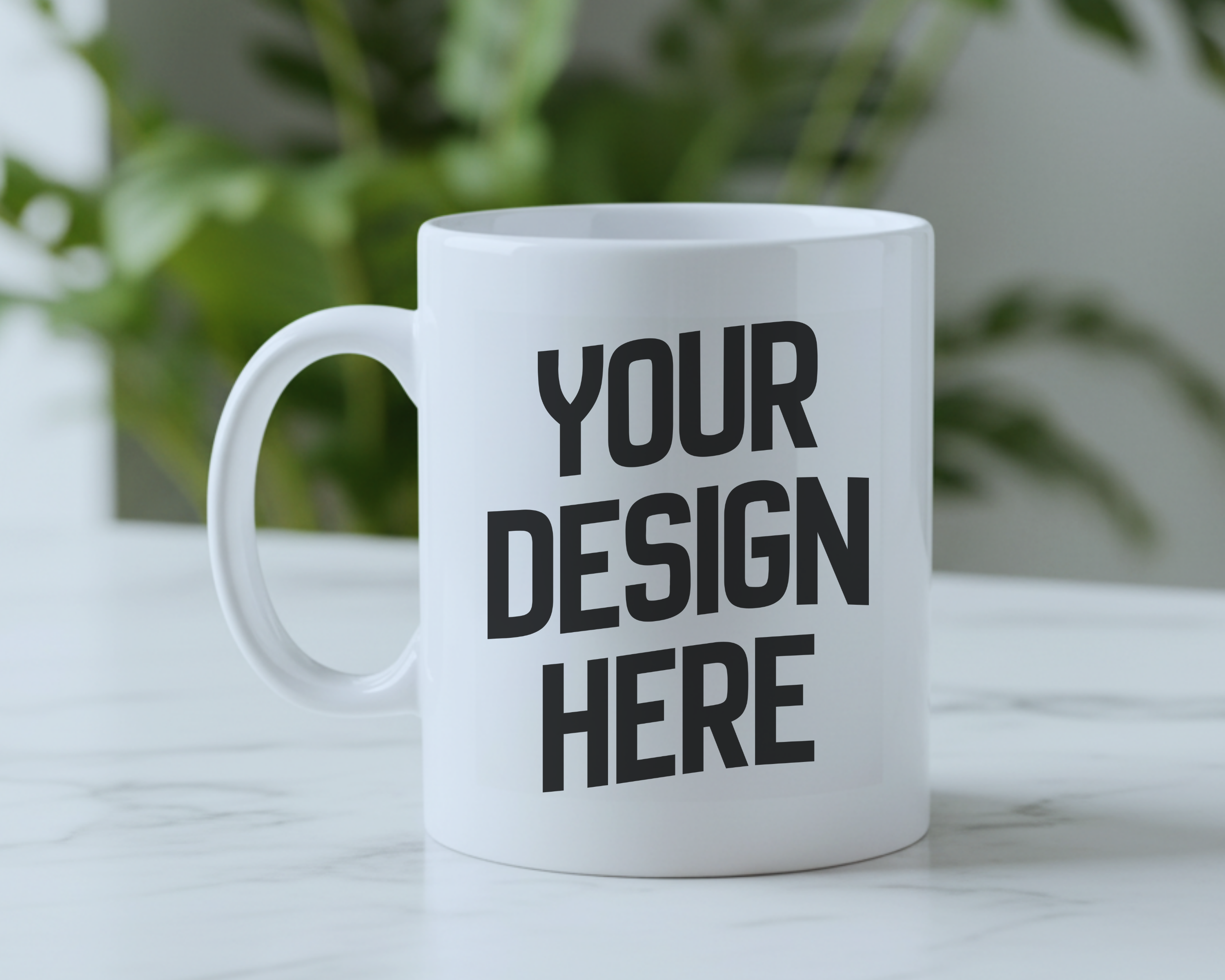 White Ceramic Mug Mockup | 11oz | Lifestyle Scene PNG