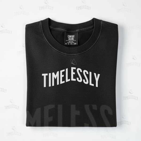 Comfort Colors C1717 Black T-Shirt Lifestyle Mockup