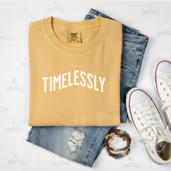 Comfort Colors C1717 Butter T-Shirt Lifestyle Mockup