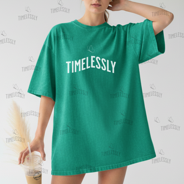 Comfort Colors C1717 Island Reef T-Shirt Lifestyle Mockup | Front View