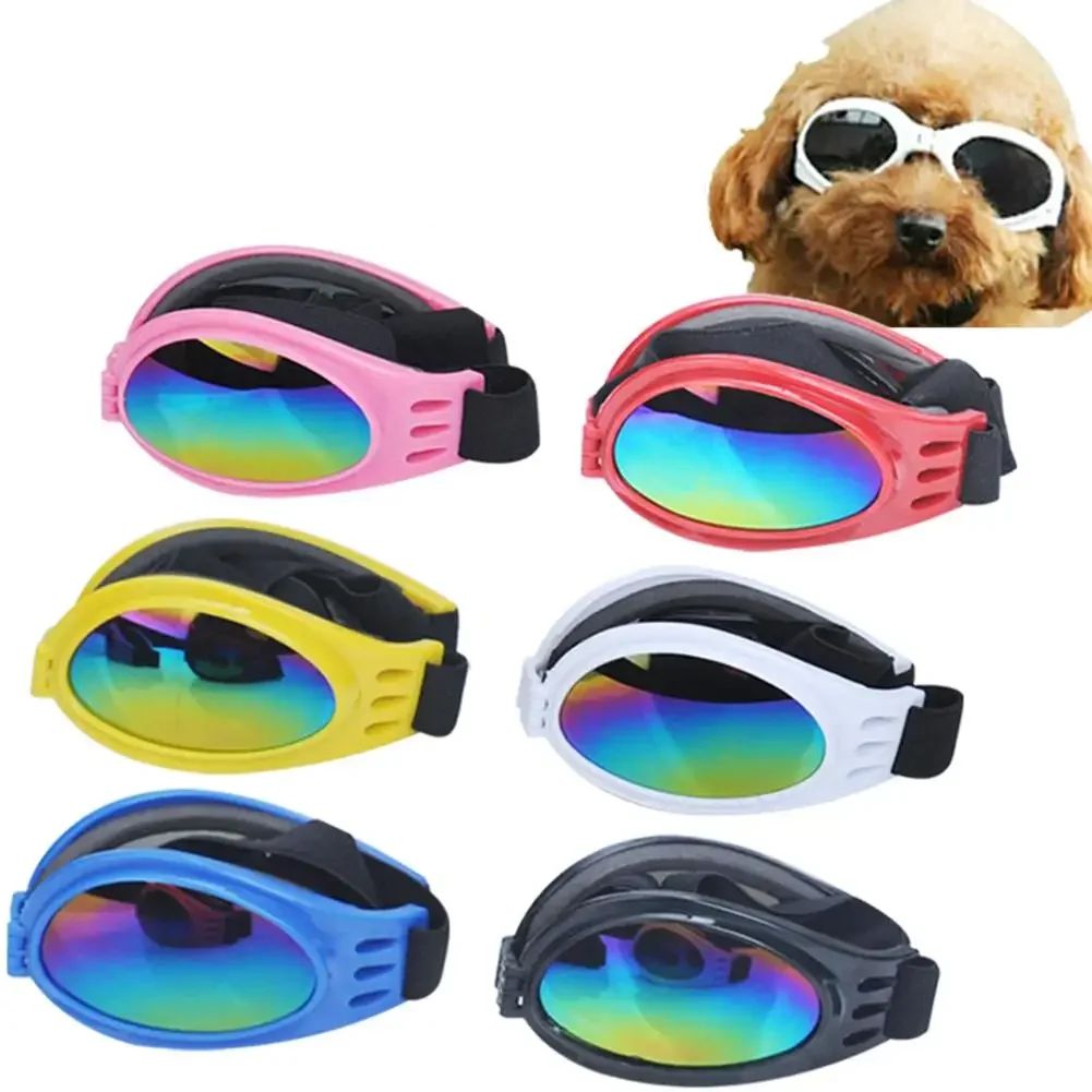 Gafas de sol plegables para mascotas, 6 colores, protección UV, accesorios para perros y gatos, tamaño pequeño, mediano y grande