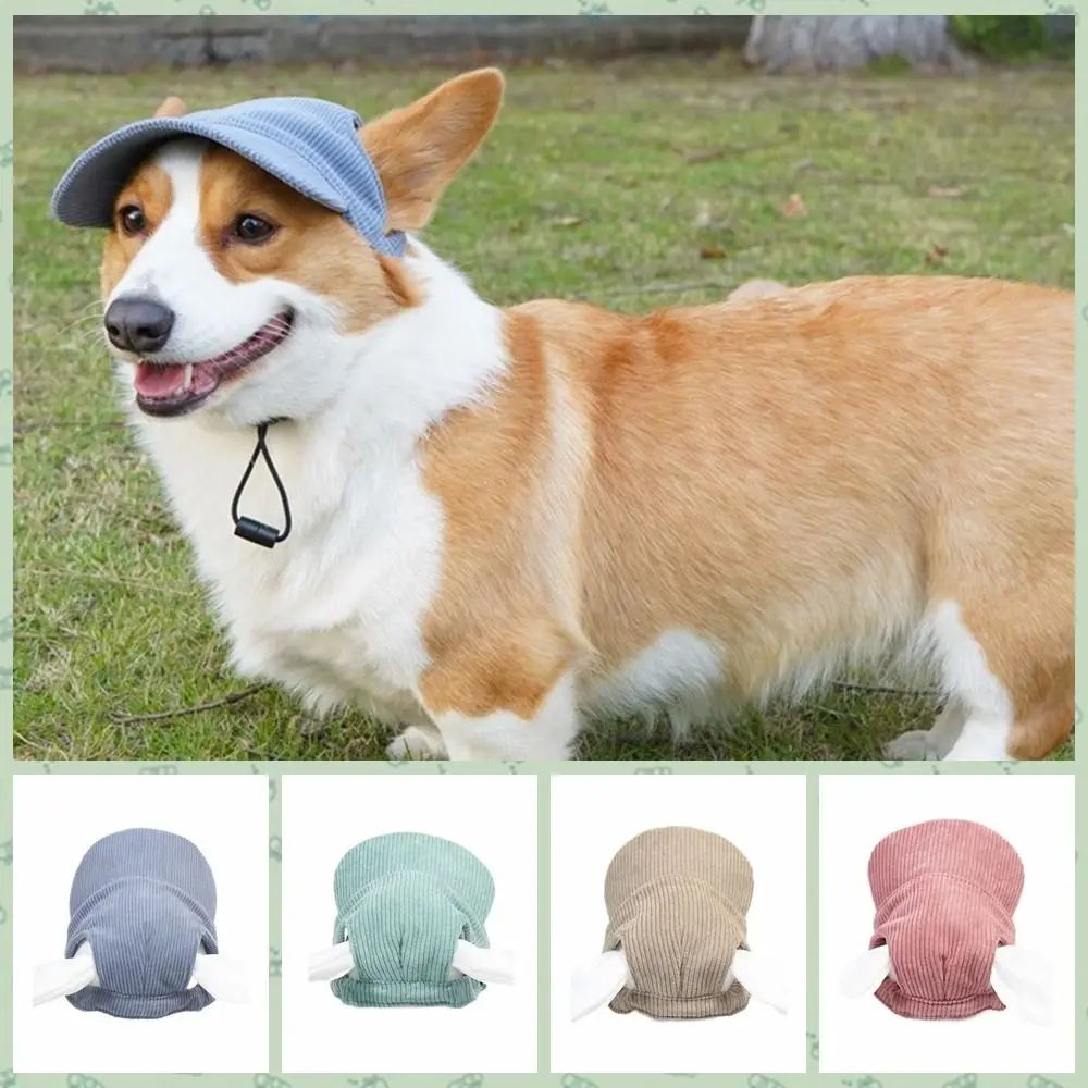 Gorra de béisbol ajustable para perros, para deportes al aire libre, suave y transpirable, con orificios para las orejas, ideal para padres e hijos, senderismo.