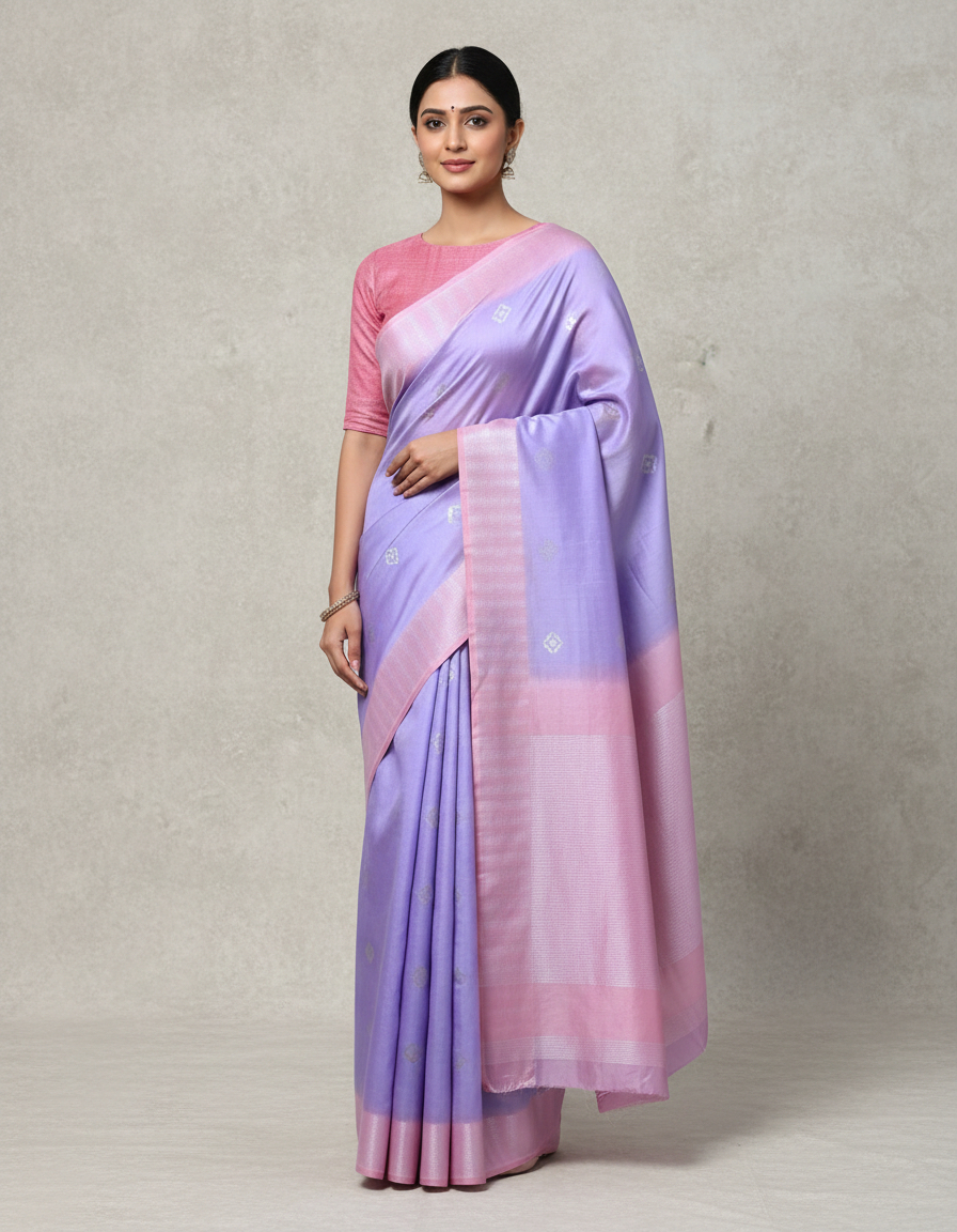 Handwoven Cotton-Silk Saree