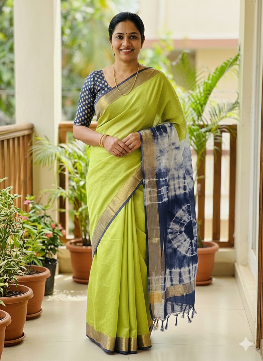 Handcrafted Tie-Dye Saree