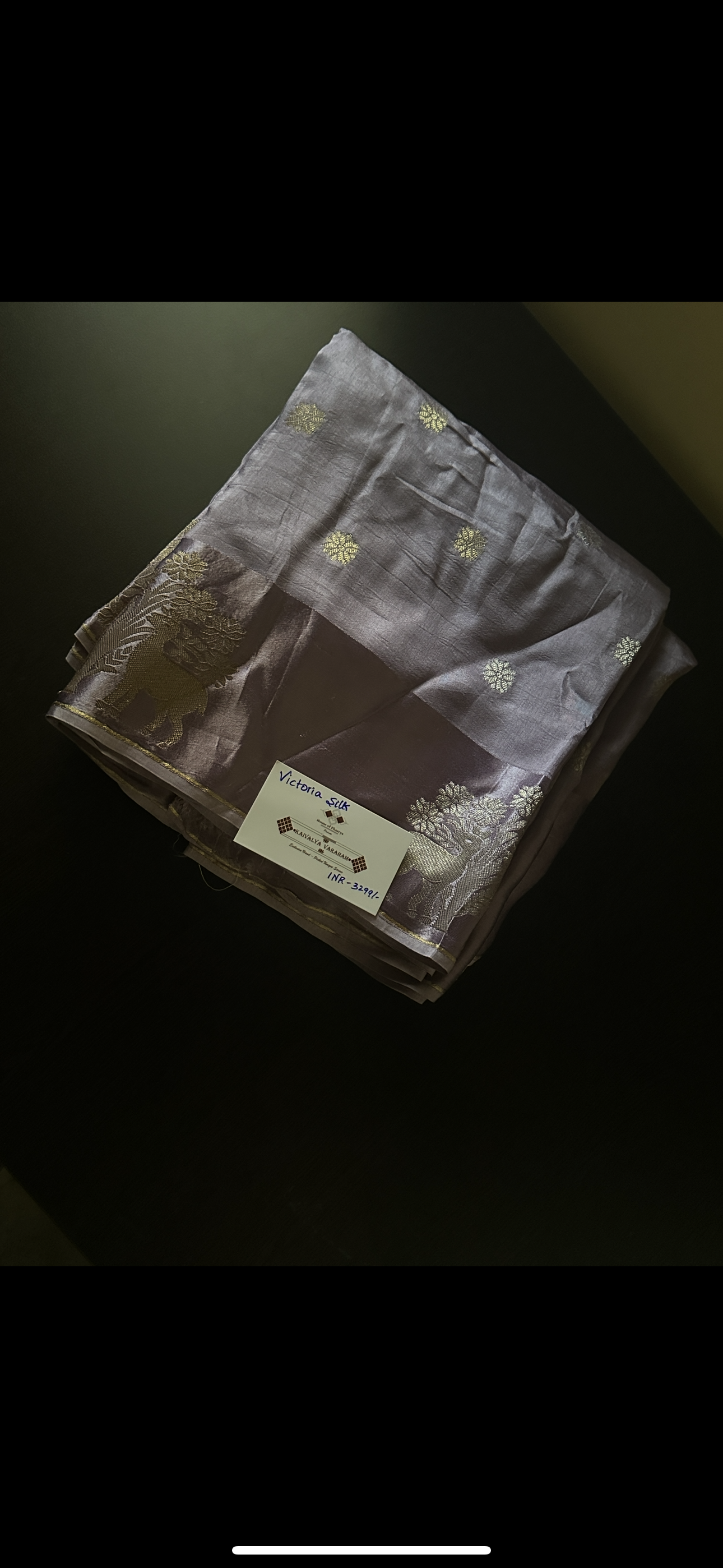 Lavender Victoria Silk Saree