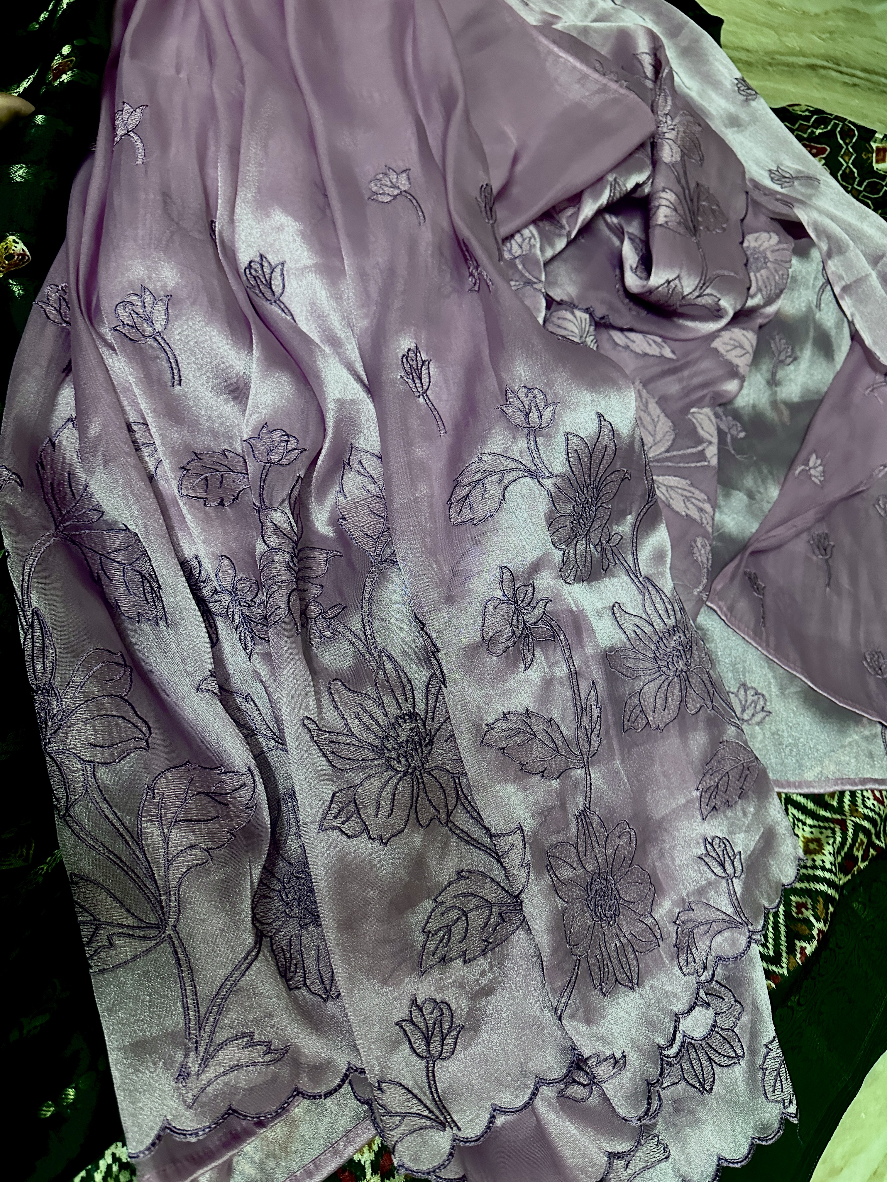 Lavender Shimmer Organza 