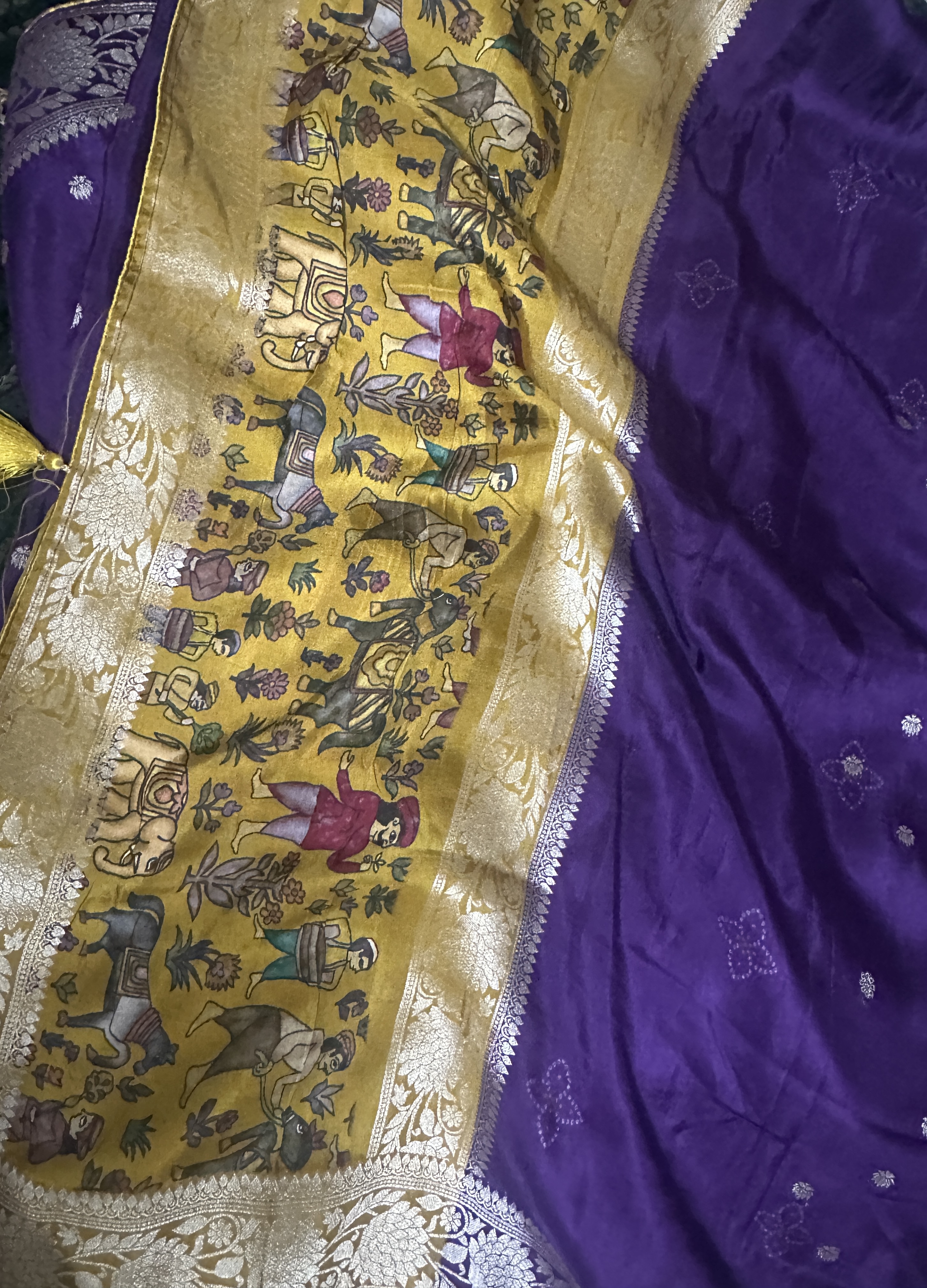 Purple Viscose Crepe