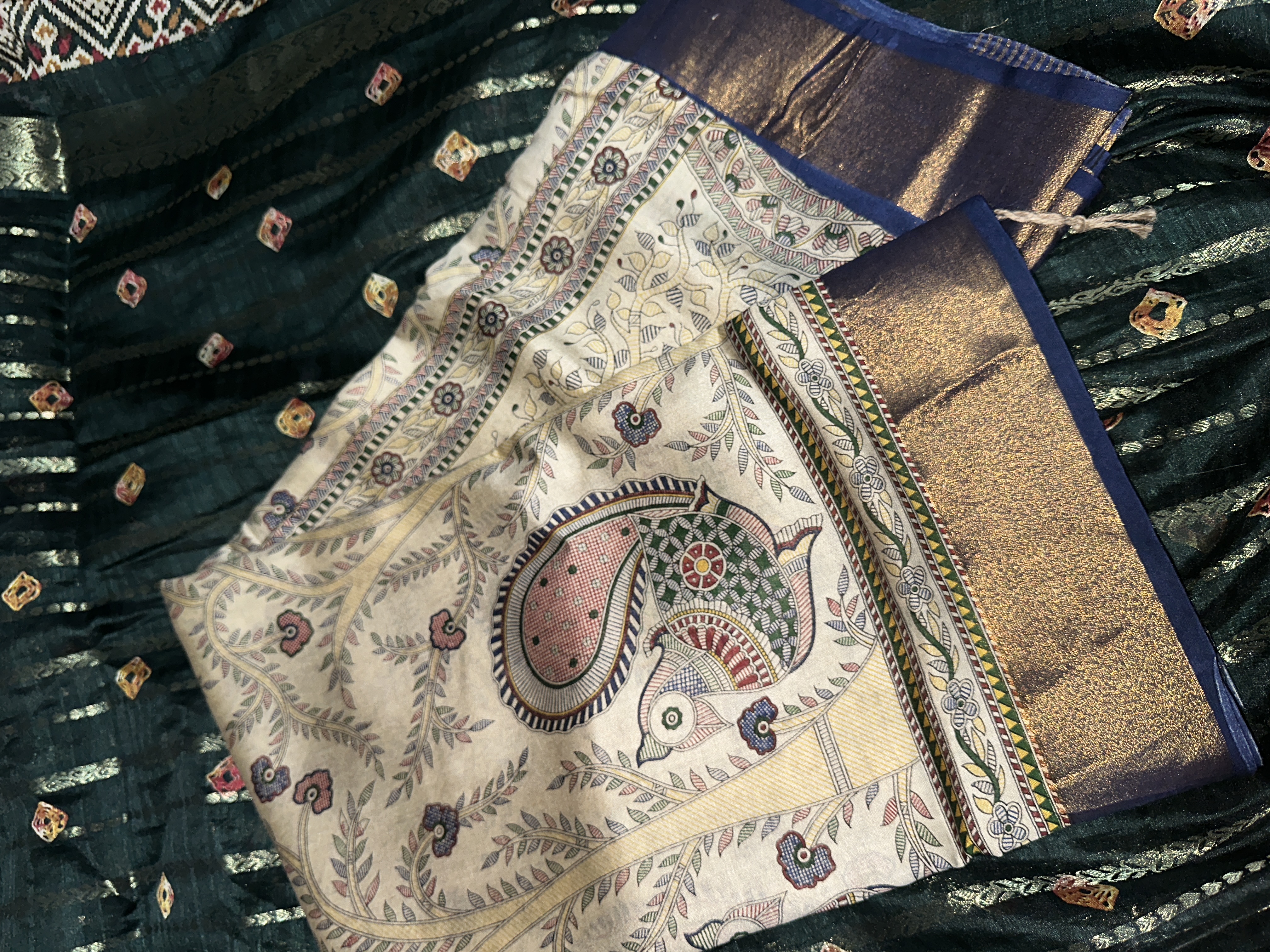 Chanderi Madhubani Silk