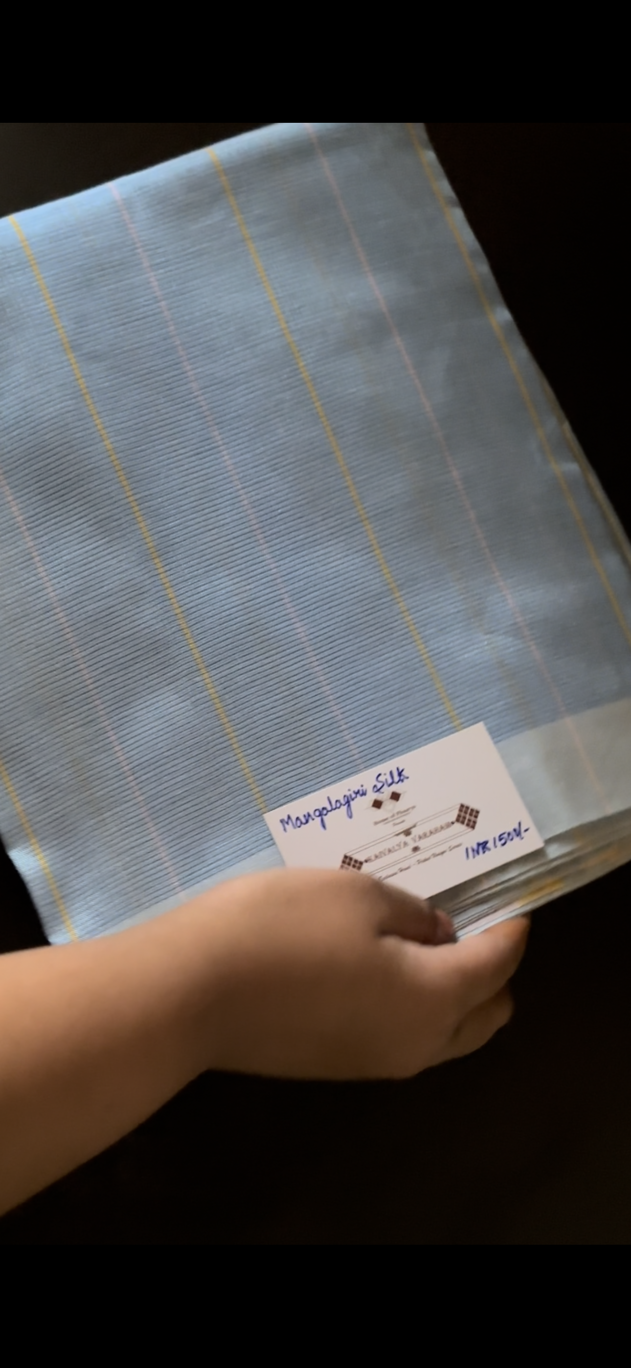 Handwoven Mangalagiri Silk Saree