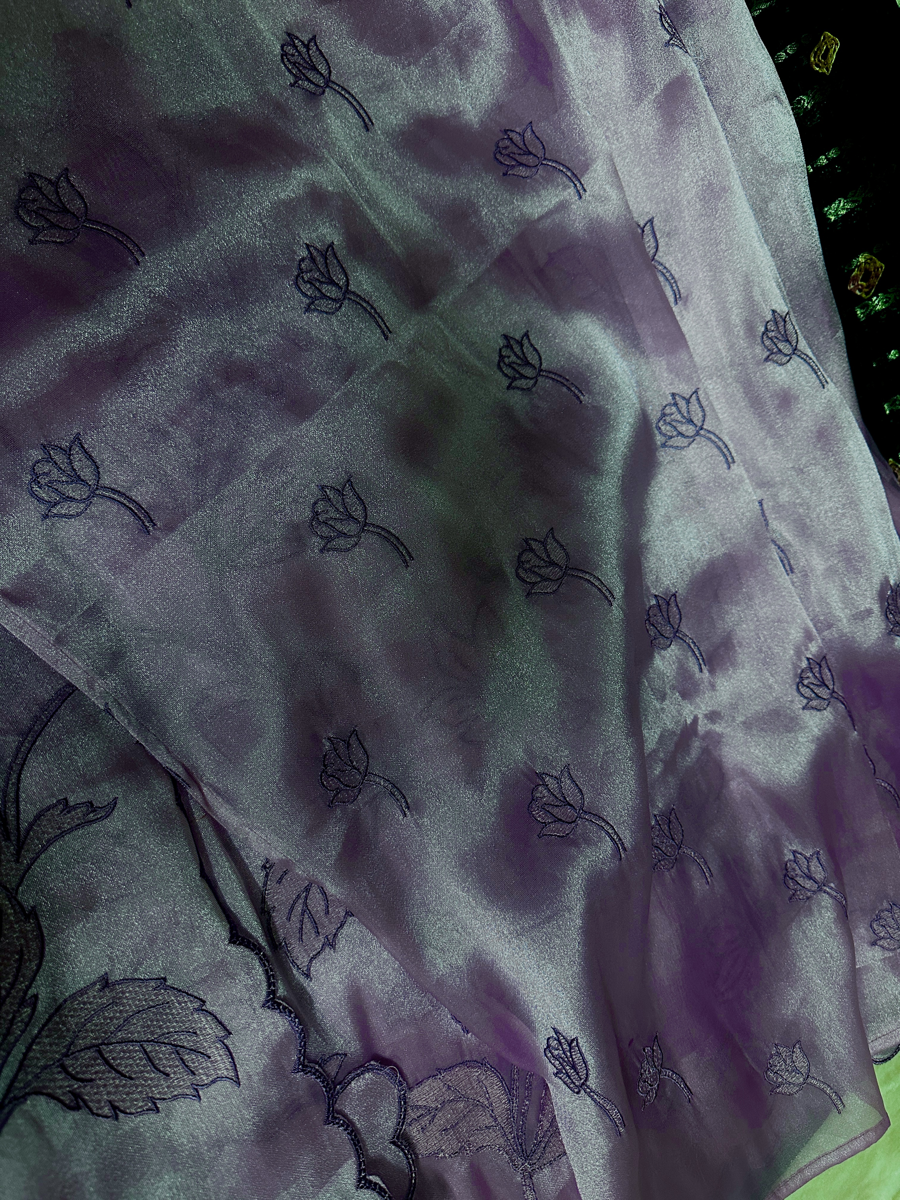 Lavender Shimmer Organza 