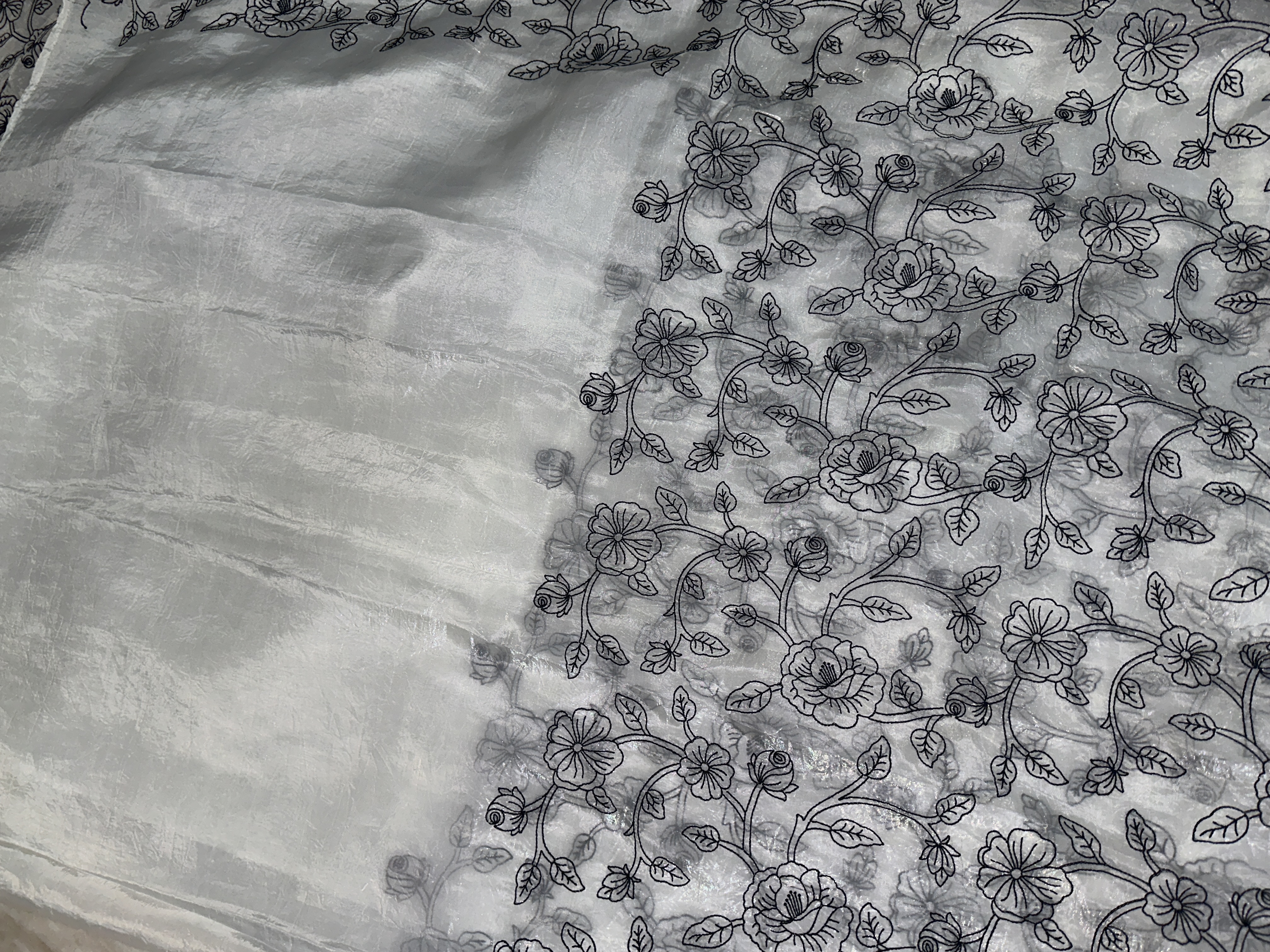 Crushd Silk Embroidery