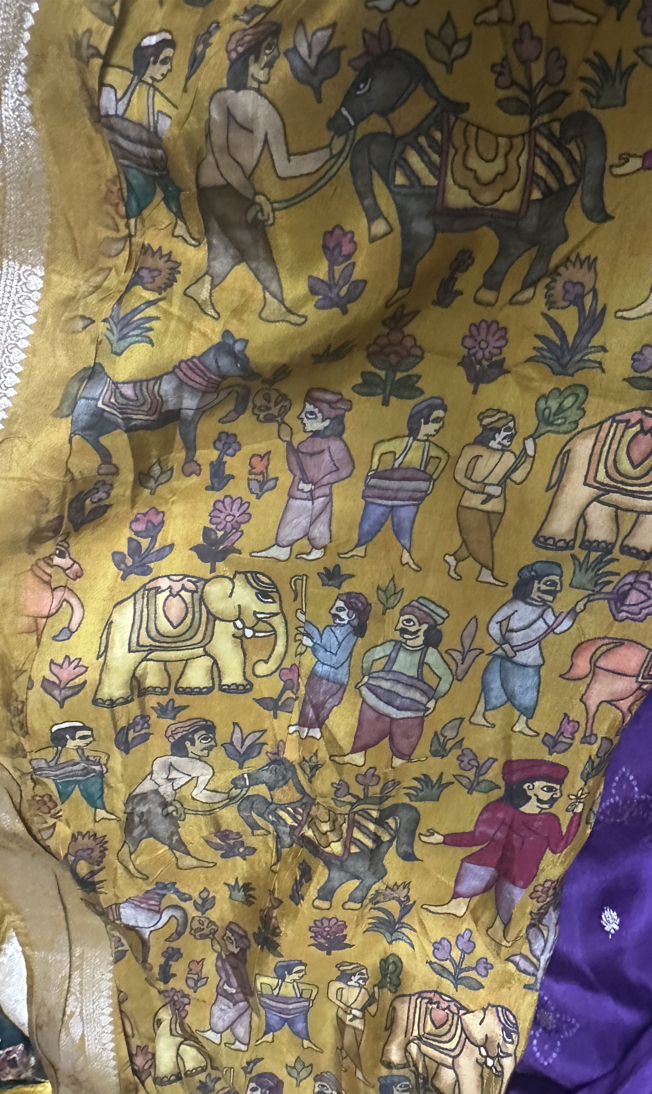 Purple Viscose Crepe