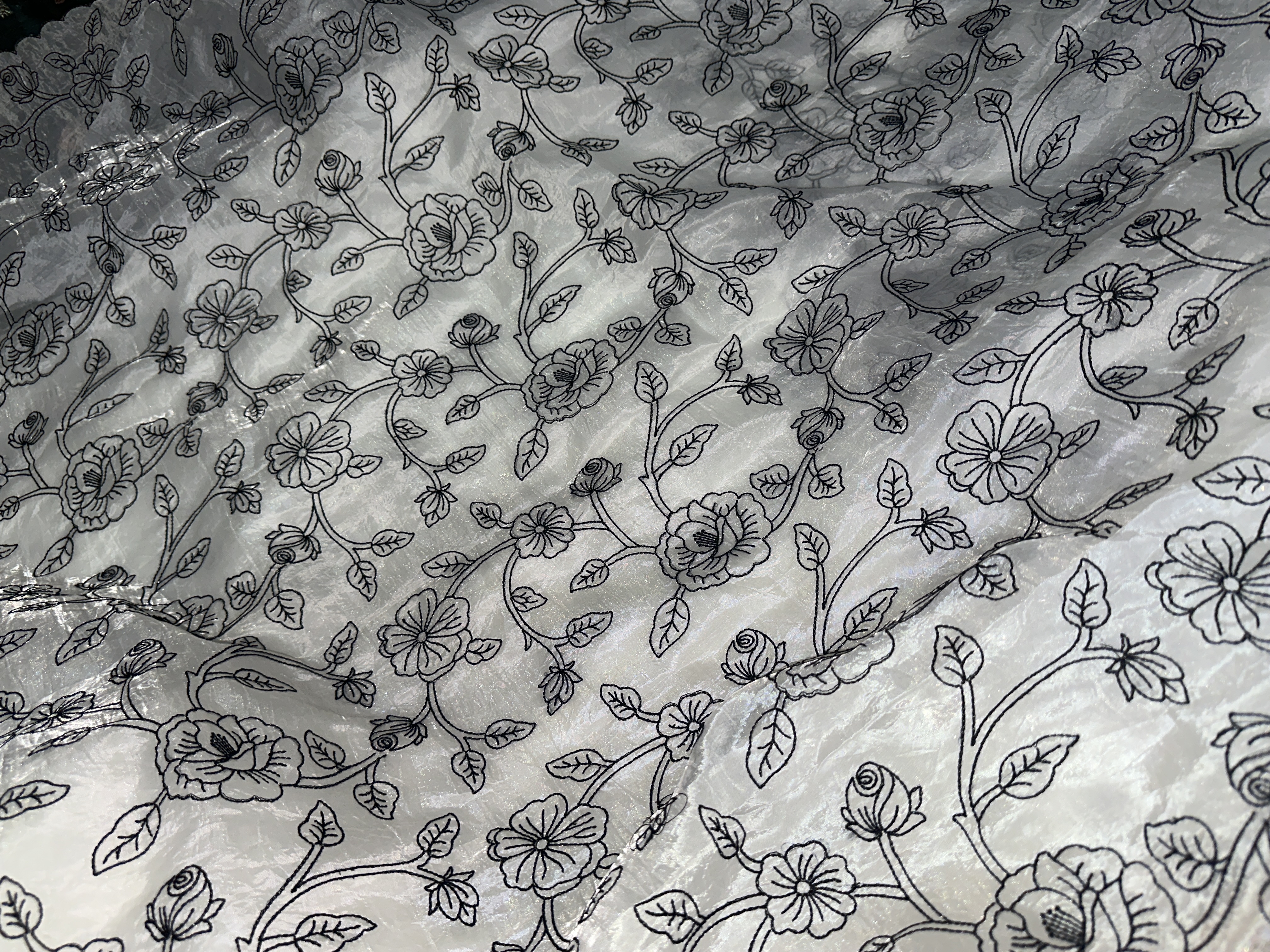 Crushd Silk Embroidery