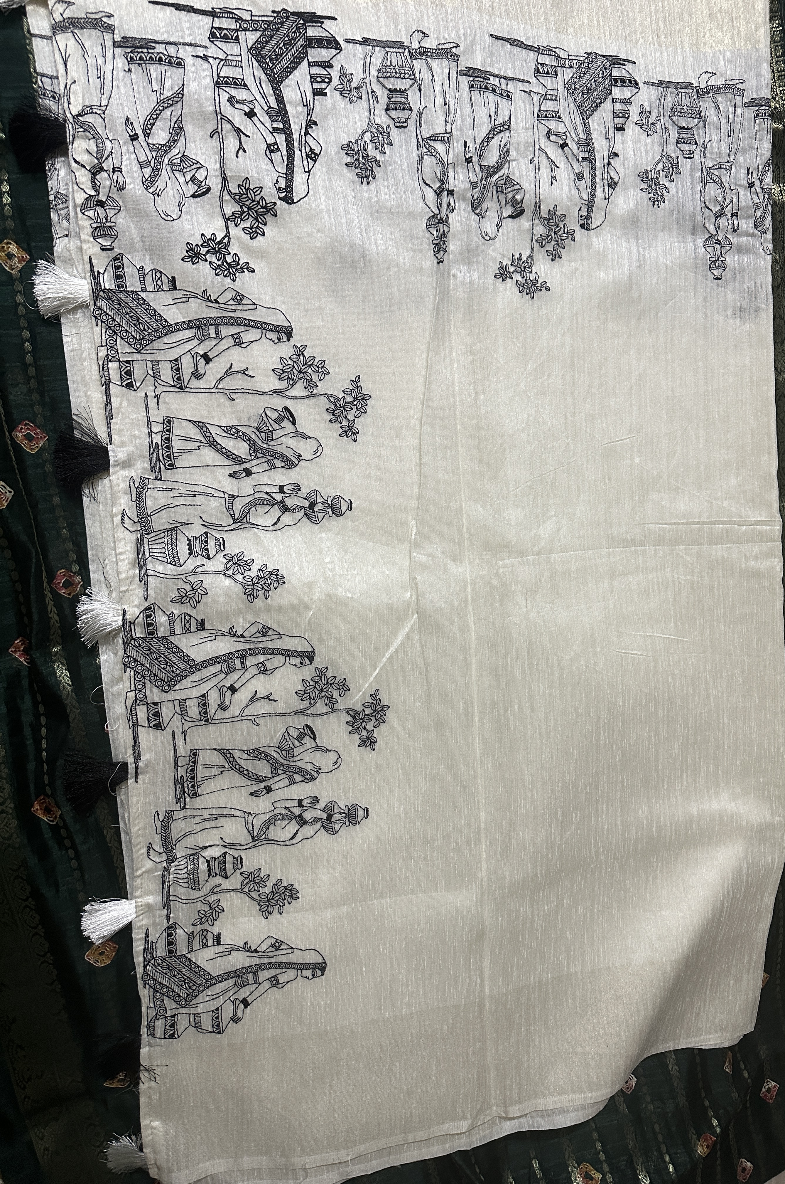 Handcrafted Jute Cotton Saree