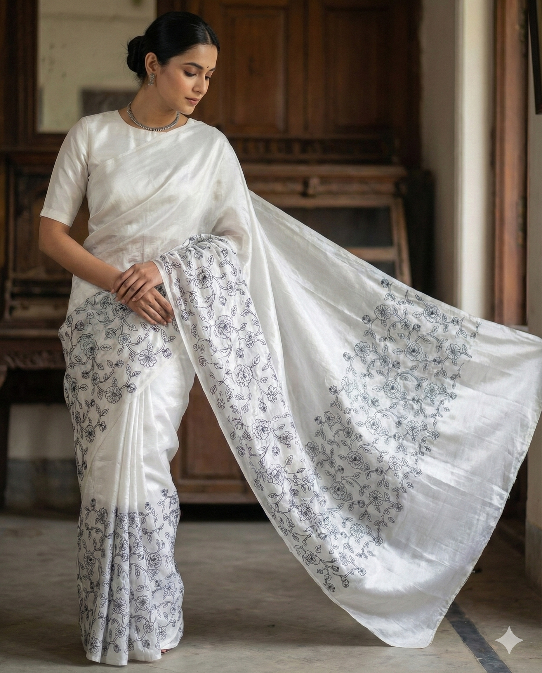 Crushd Silk Embroidery