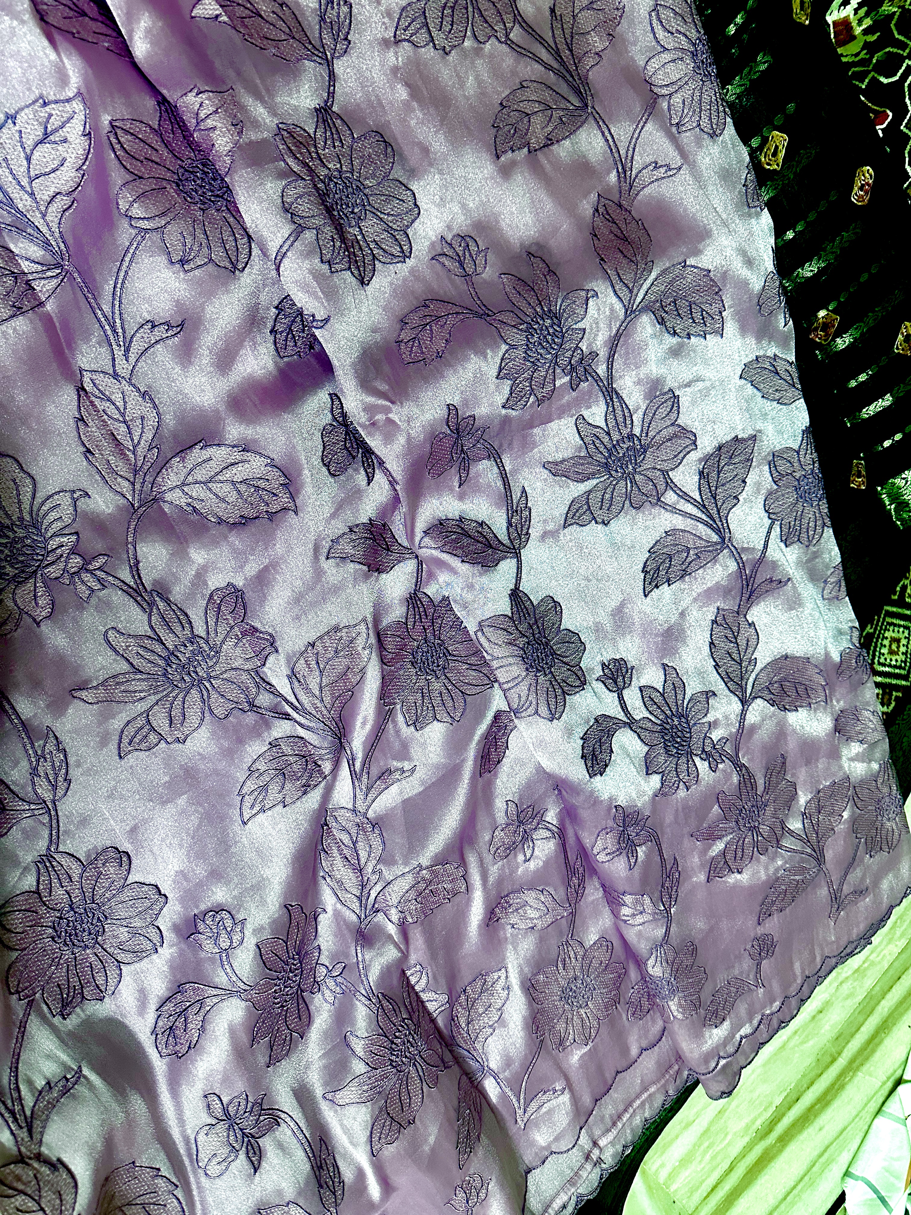 Lavender Shimmer Organza 