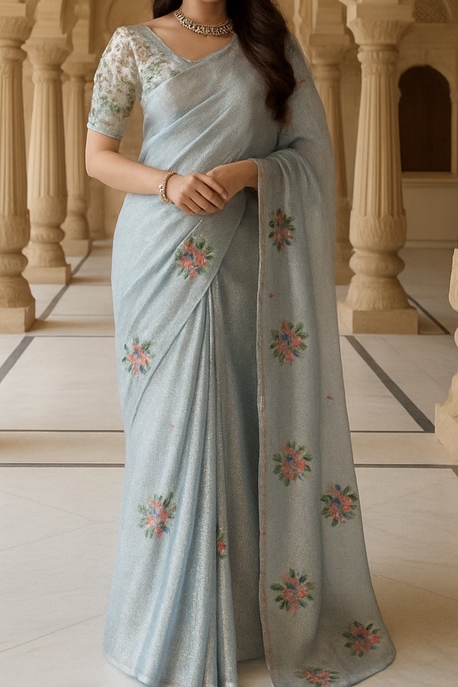 Elegant Space silk Saree