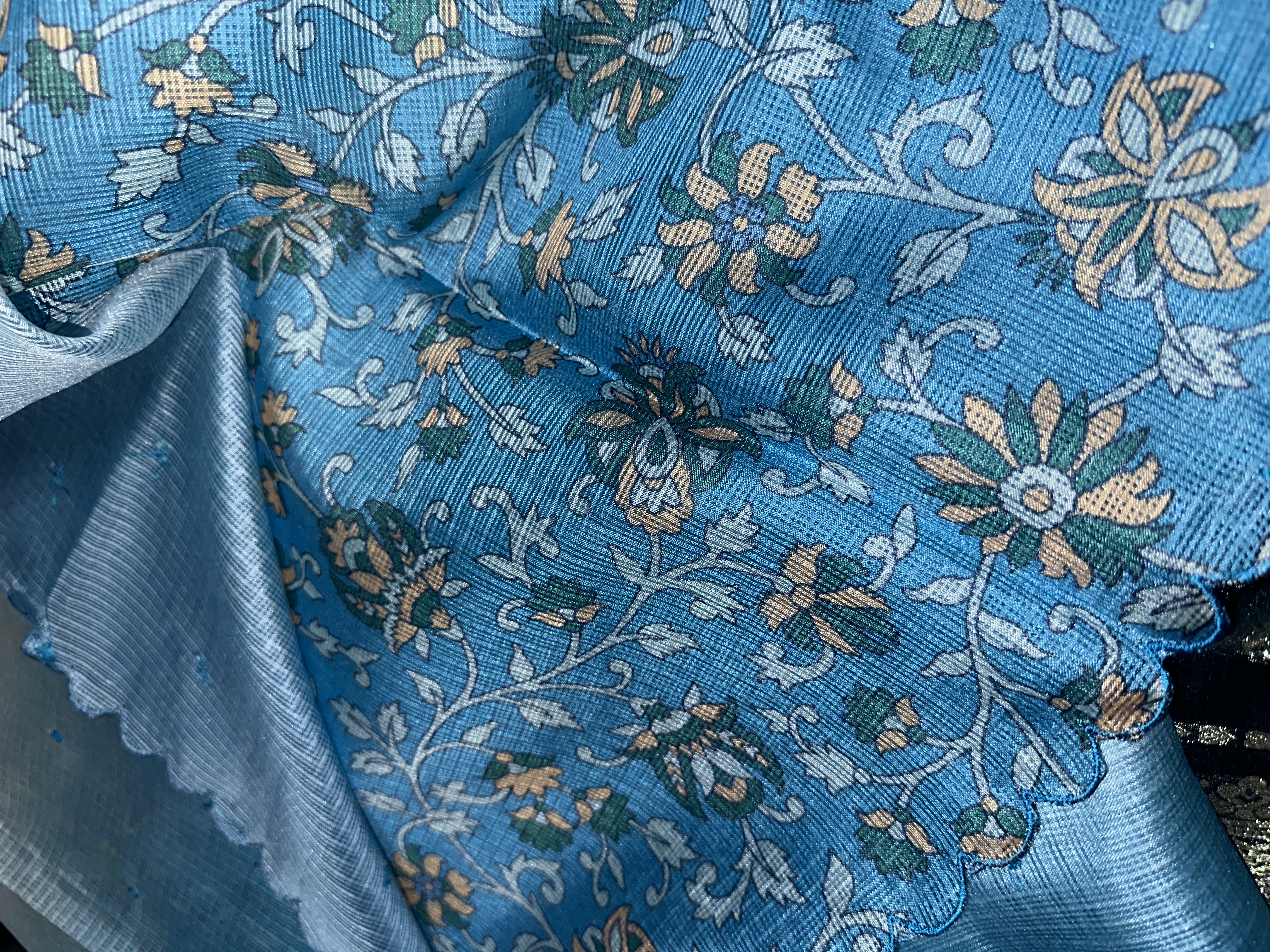 Multicolor Gradient Silk Kota Saree