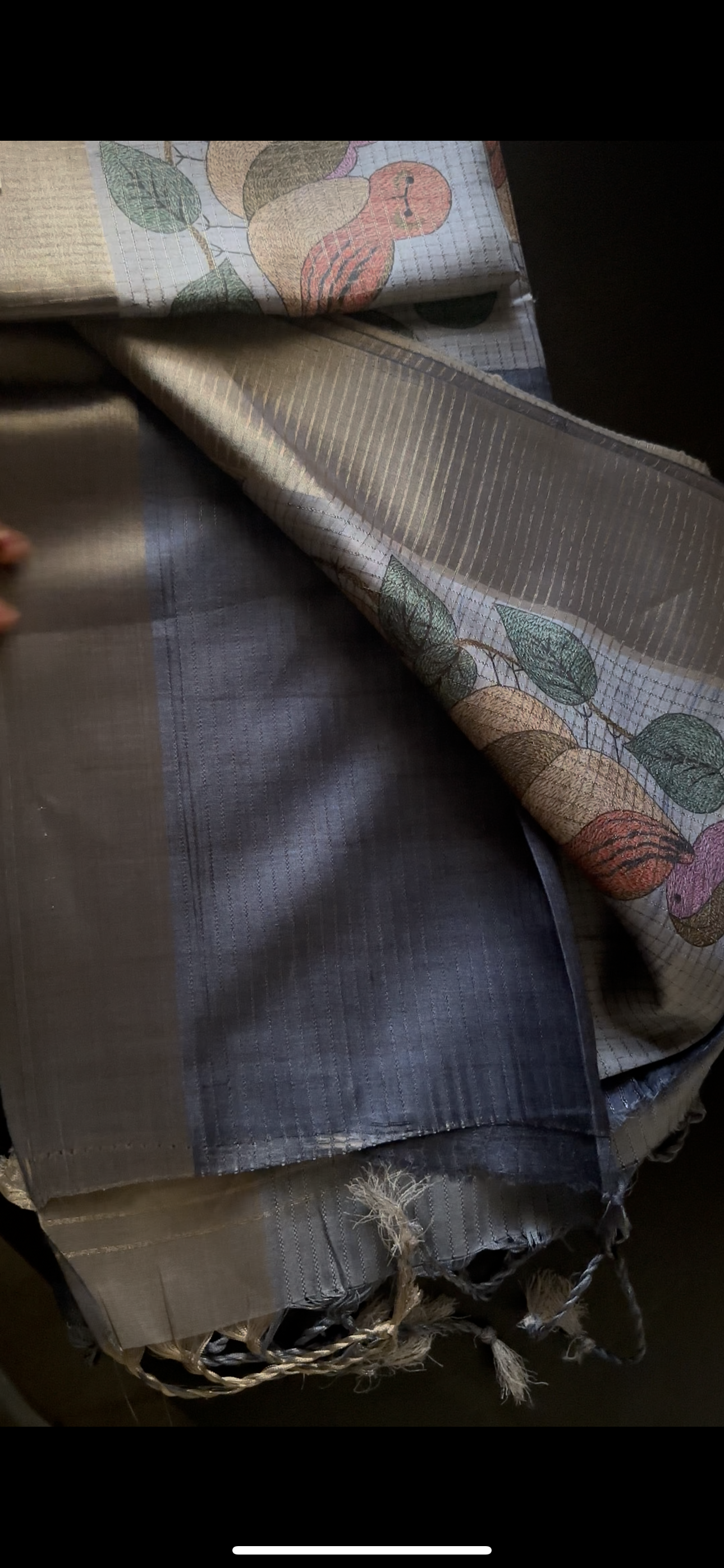 Khadi Tussar Bird Quilt