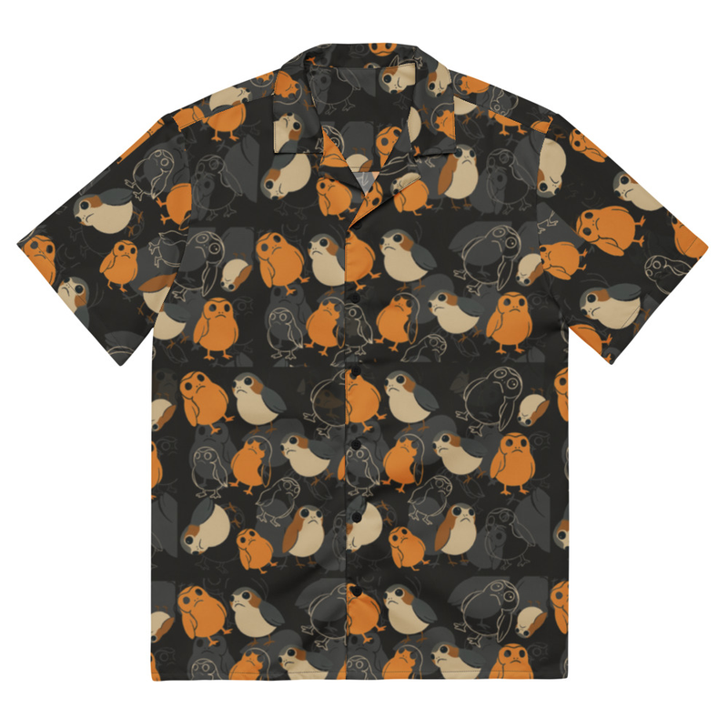 Porg Pattern Hawaiian Shirt