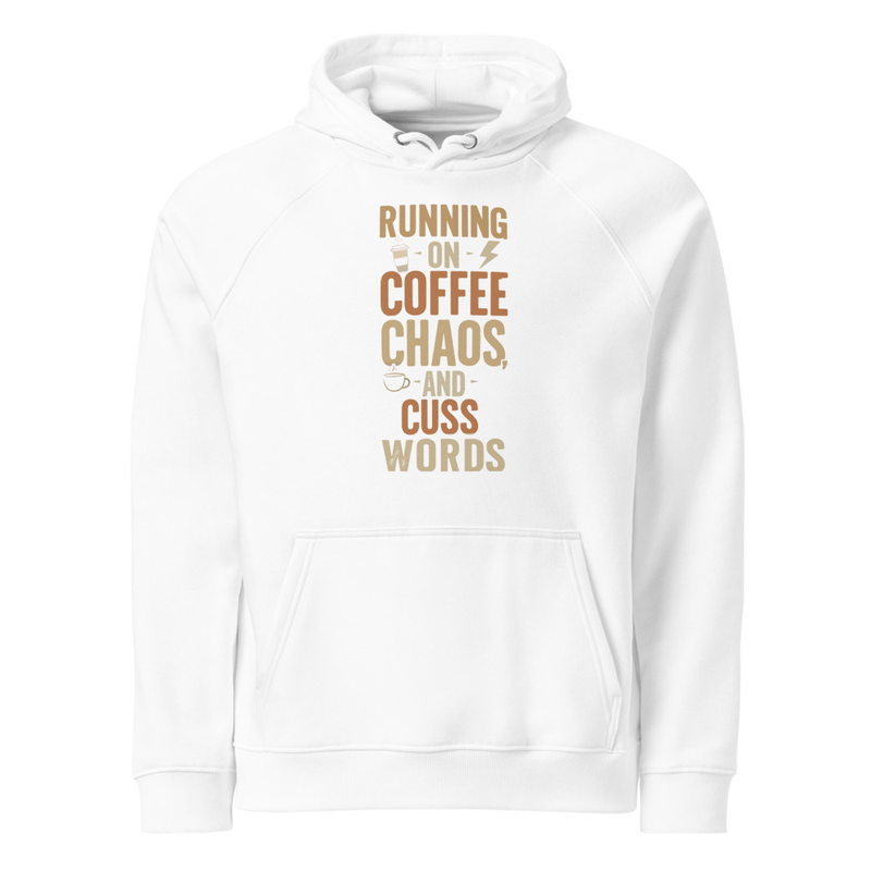 Running on Cuss words Raglan Hoodie