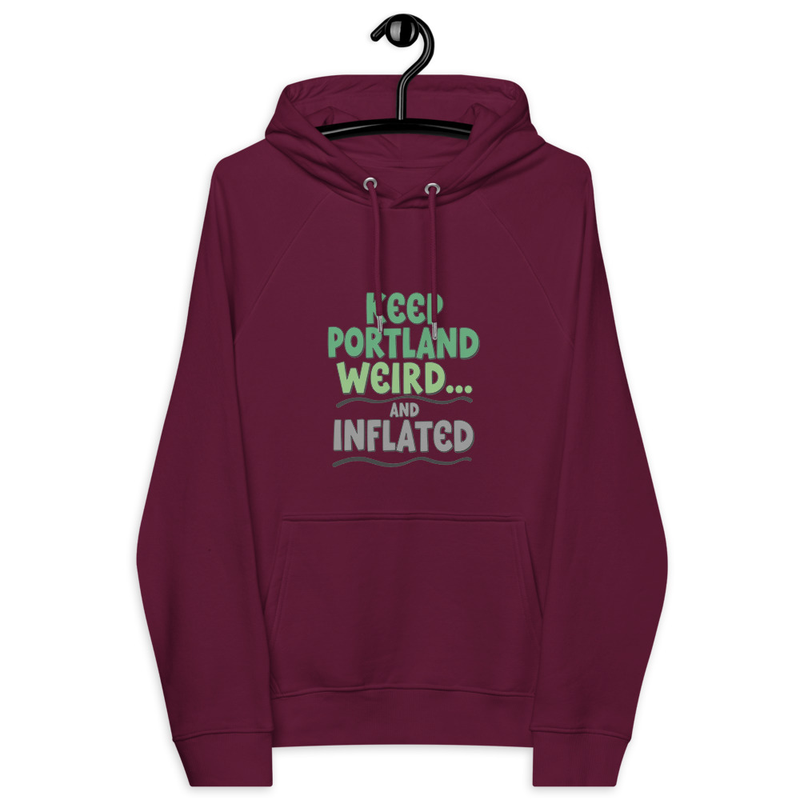 The Weird & Inflatable Eco Raglan Hoodie